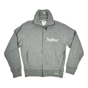 Five Four Track Embroidered Full Zip Knit Cardigan Sweater Jacket Mens M